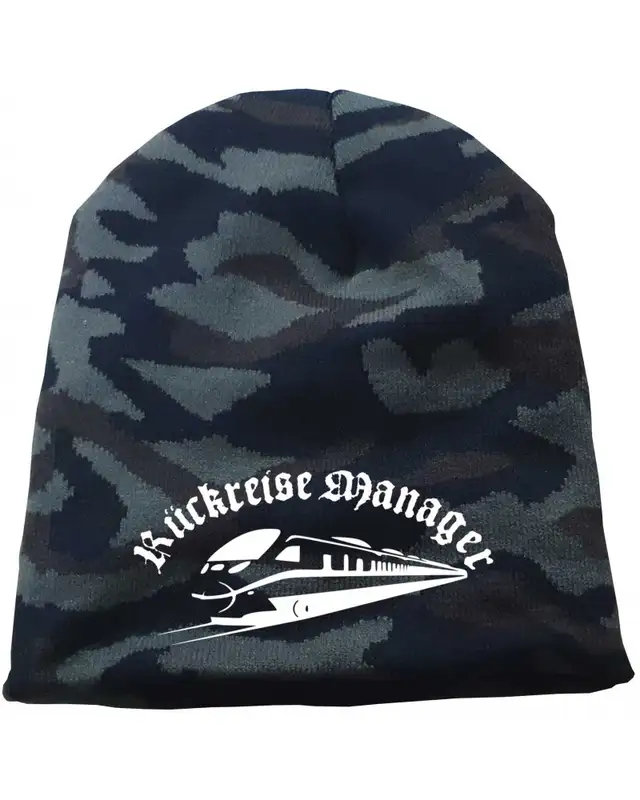Bestickter Beanie "Camo" (Rückreisemanager)