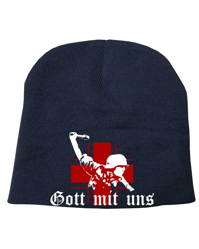 Bestickter Beanie "Fricka" (Gott mit uns, Soldat)