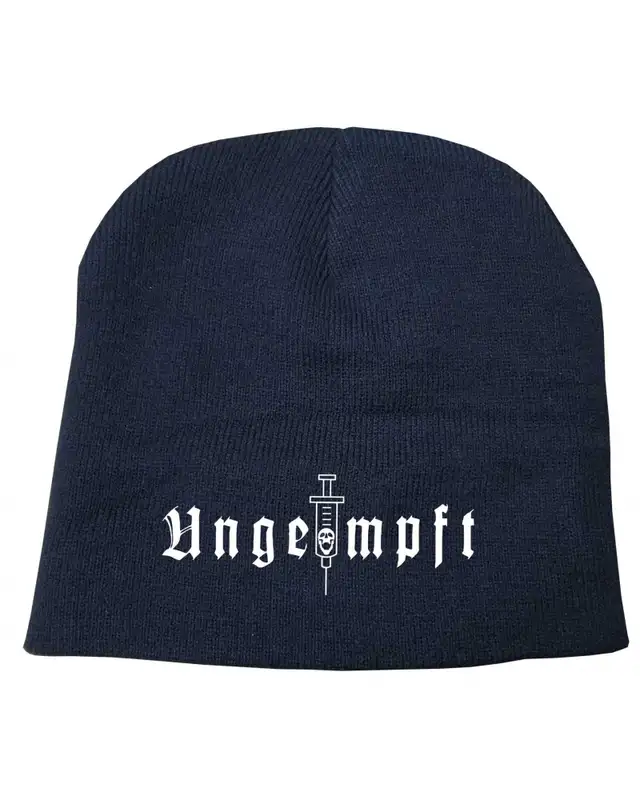 Bestickter Beanie "Fricka" (Ungeimpft, Einfarbig)