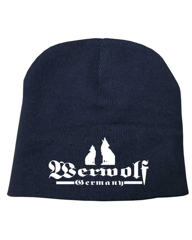 Bestickter Beanie "Fricka" (Werwolf Germany mit Wolf)