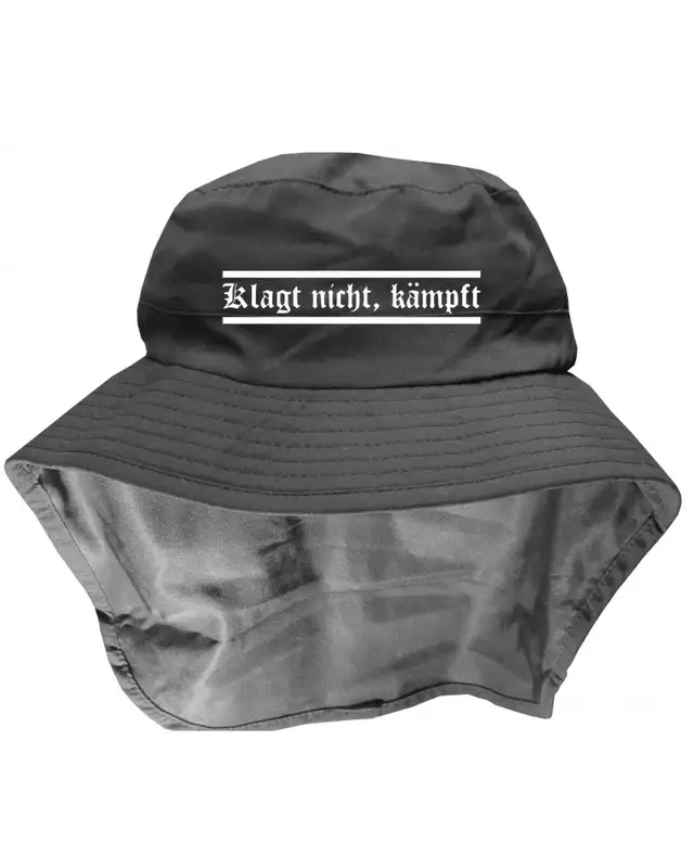Bestickter Funktionshut (Klagt nicht kämpft)
