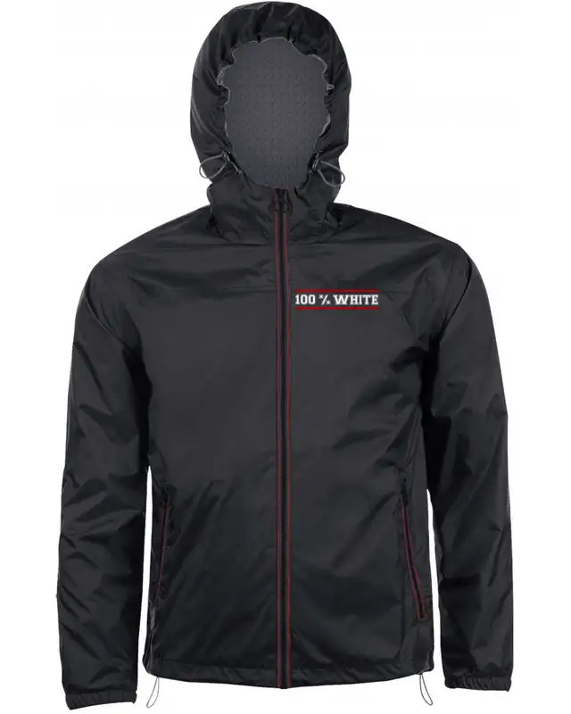 Bestickter Herren Windbreaker (100% White)