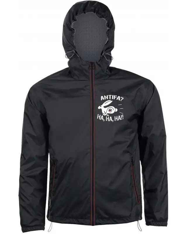 Bestickter Herren Windbreaker (Antifa, ha ha ha)