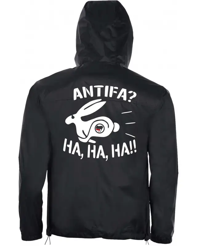 Bestickter Herren Windbreaker (Antifa, ha ha ha) Bild 2