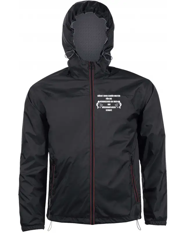 Bestickter Herren Windbreaker (Bückt euch schön weiter)