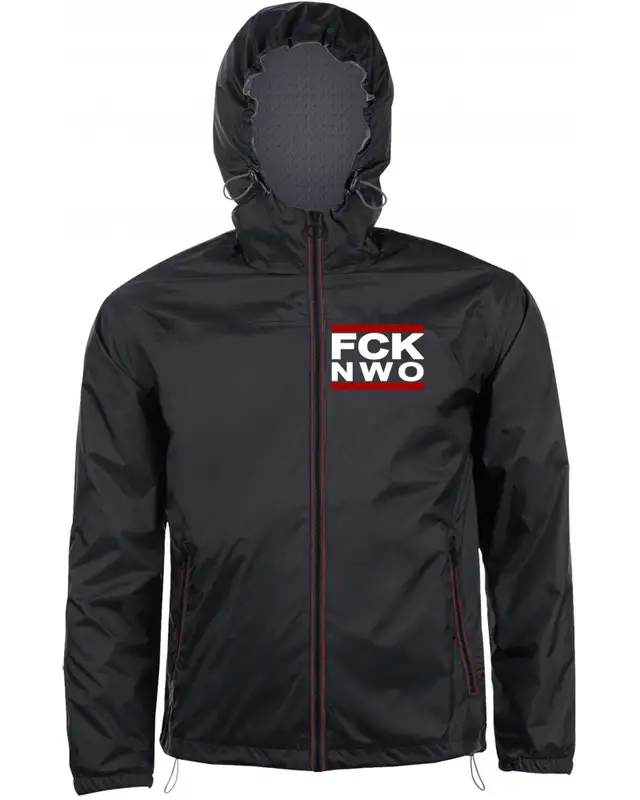 Bestickter Herren Windbreaker (FCK NWO)