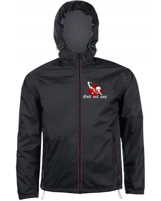 Bestickter Herren Windbreaker (Gott mit uns, Soldat)