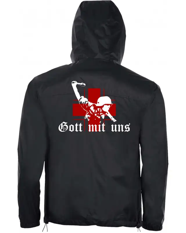 Bestickter Herren Windbreaker (Gott mit uns, Soldat) Bild 2