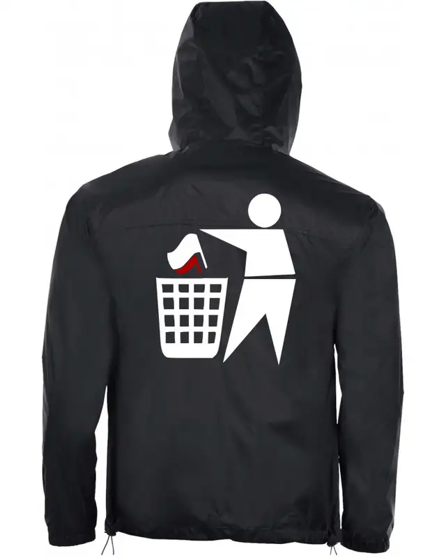 Bestickter Herren Windbreaker (Keinen Bock auf Zecken) Bild 2
