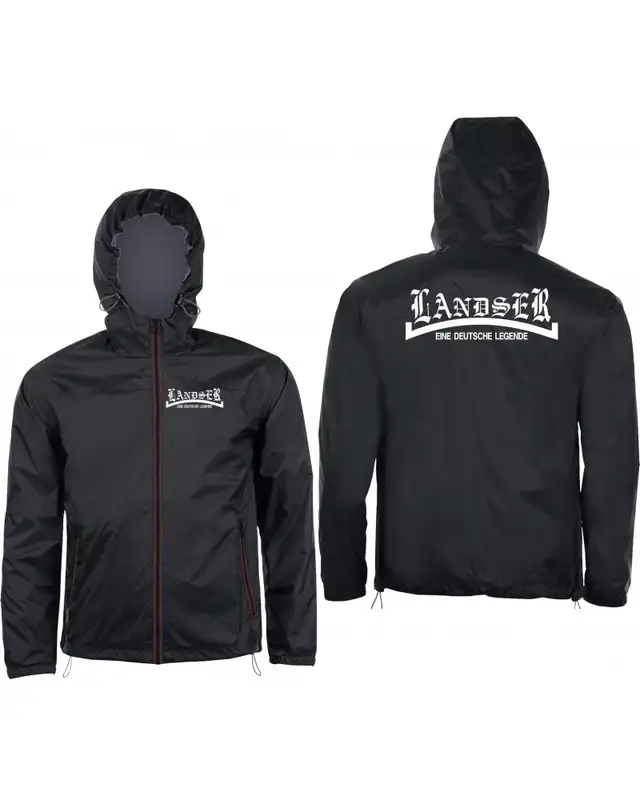 Bestickter Herren Windbreaker (Landser, weiß) Bild 3