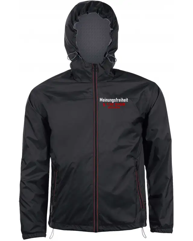 Bestickter Herren Windbreaker (Meinungsfreiheit)
