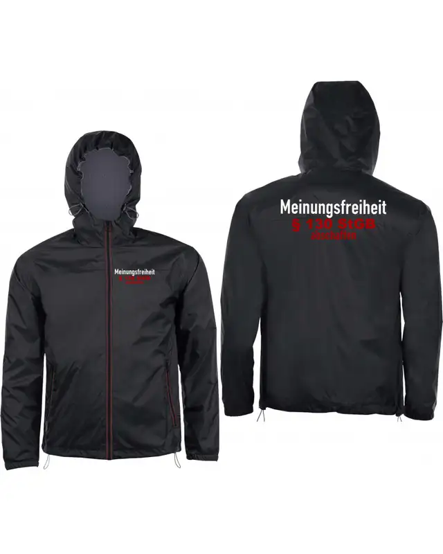 Bestickter Herren Windbreaker (Meinungsfreiheit) Bild 3