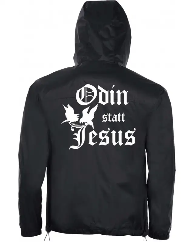 Bestickter Herren Windbreaker (Odin statt Jesus) Bild 2