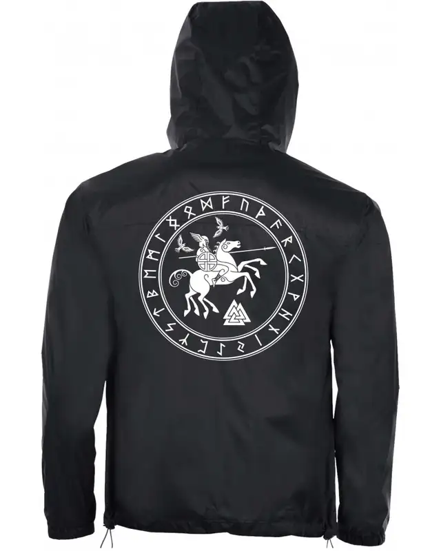 Bestickter Herren Windbreaker (Odin und Sleipnir) Bild 2