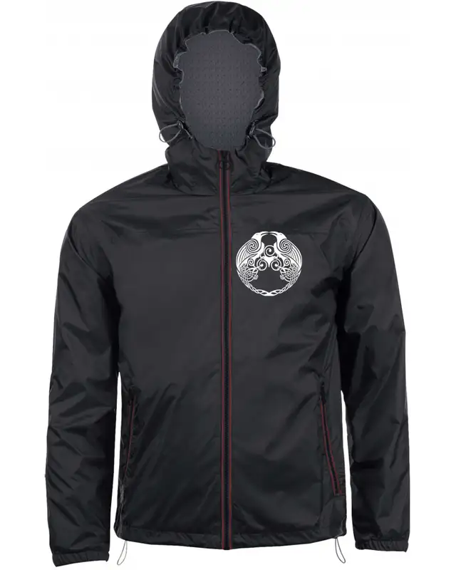 Bestickter Herren Windbreaker (Raben)