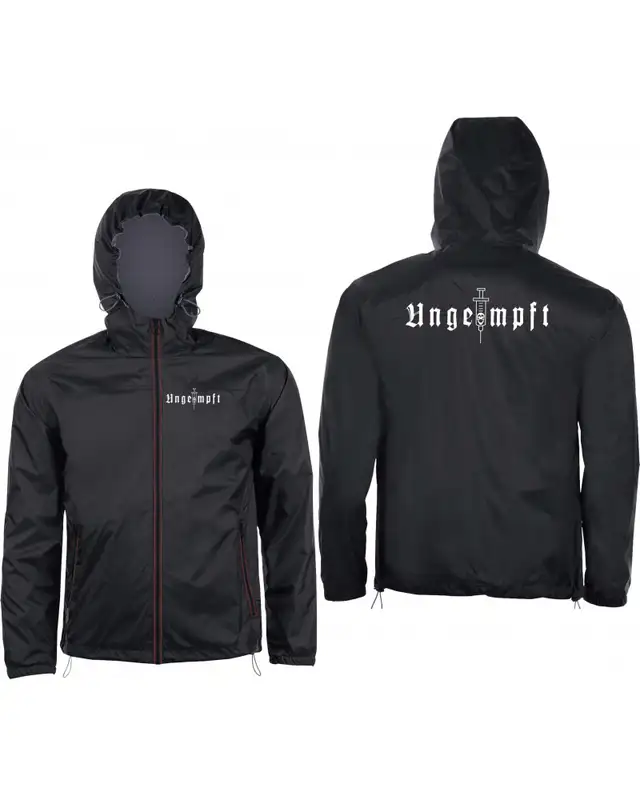 Bestickter Herren Windbreaker (Ungeimpft, Einfarbig) Bild 3