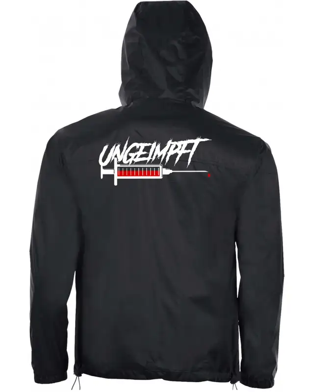Bestickter Herren Windbreaker (Ungeimpft, Spritze) Bild 2