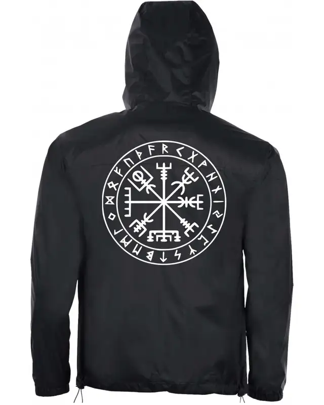Bestickter Herren Windbreaker (Vegvisir) Bild 2