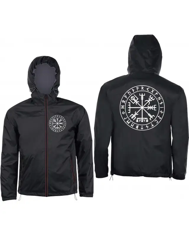 Bestickter Herren Windbreaker (Vegvisir) Bild 3