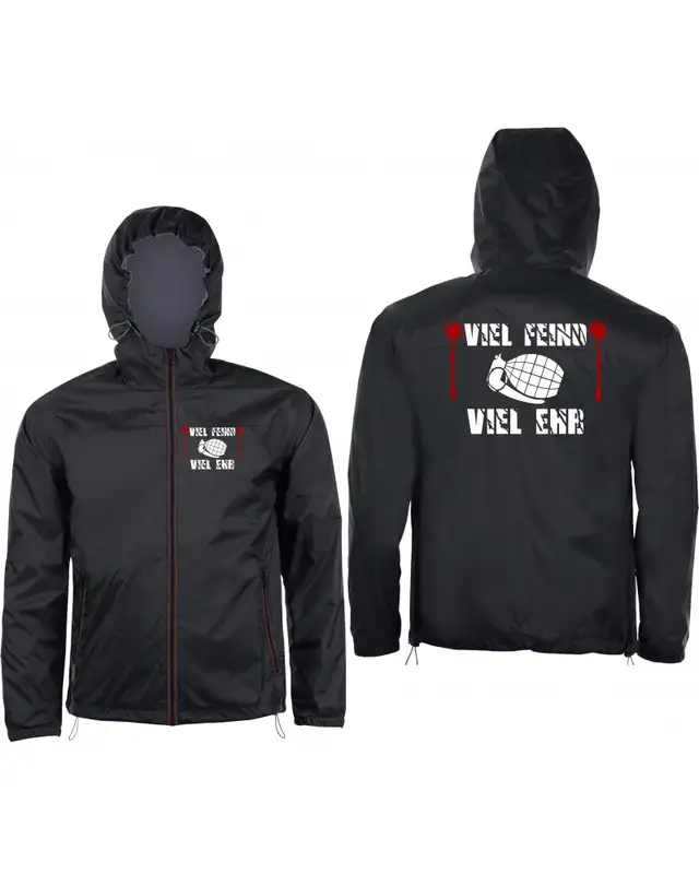 Bestickter Herren Windbreaker (Viel feind viel Ehr) Bild 3
