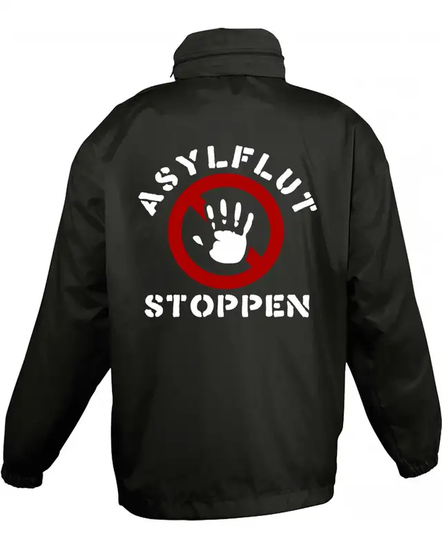 Bestickter Kinder Windbreaker (Asylflut stoppen) Bild 2
