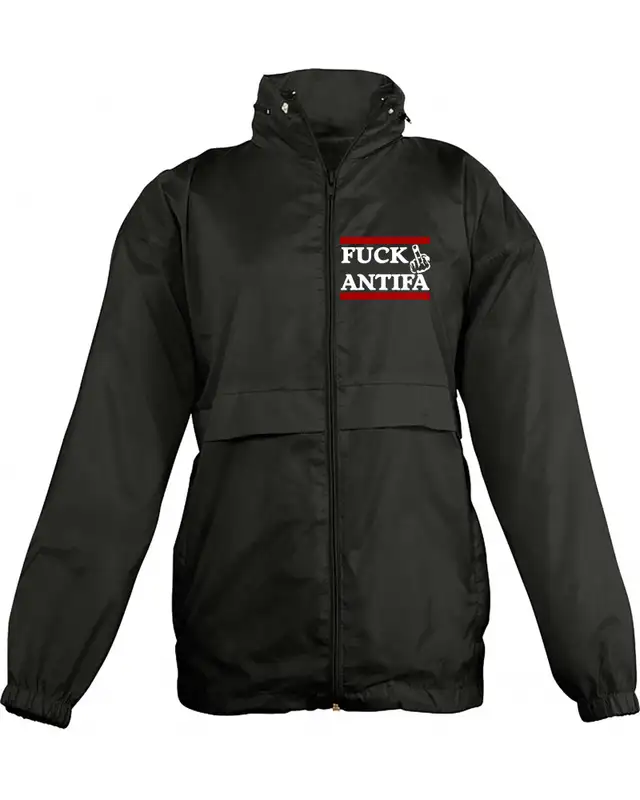 Bestickter Kinder Windbreaker (Fuck Antifa)