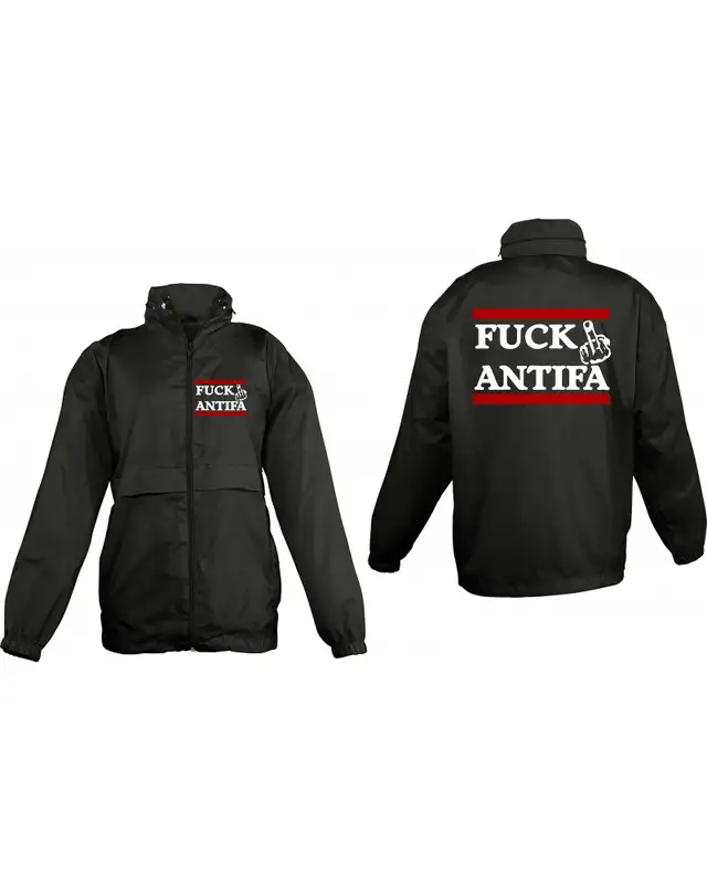 Bestickter Kinder Windbreaker (Fuck Antifa) Bild 3