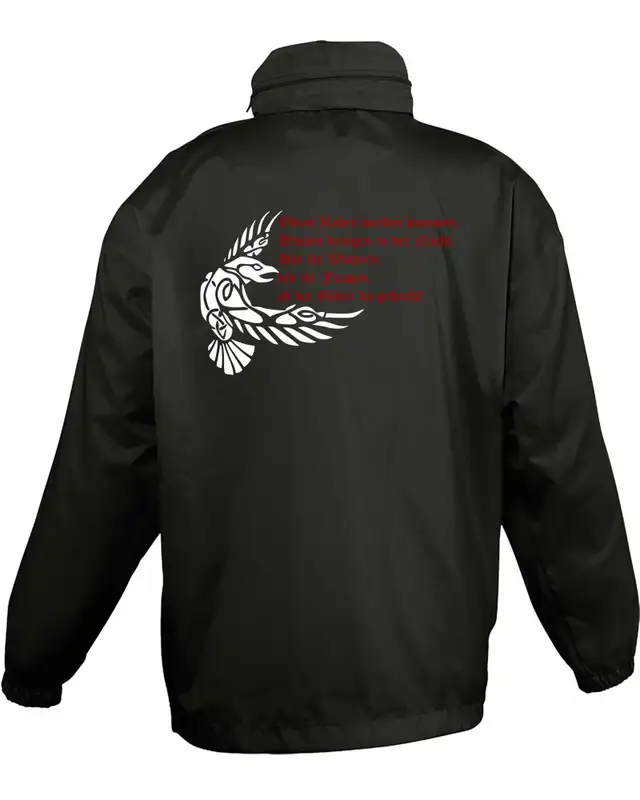 Bestickter Kinder Windbreaker (Odins Raben werden kommen) Bild 2
