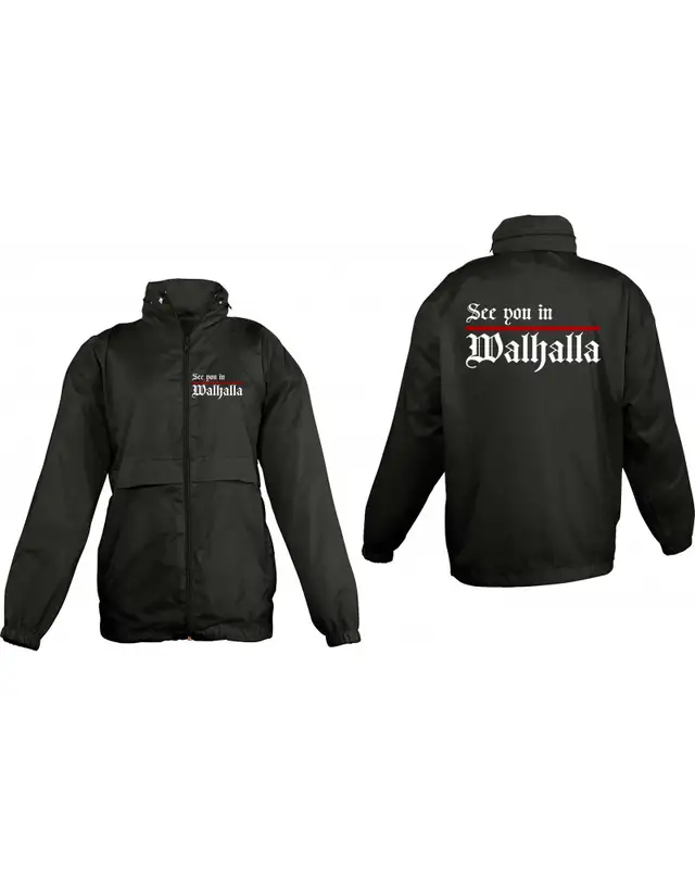 Bestickter Kinder Windbreaker (See you in Walhalla, Strich) Bild 3