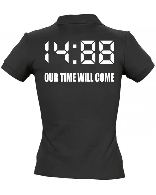 Besticktes Damen Poloshirt (1488 Our time will come) Bild 2