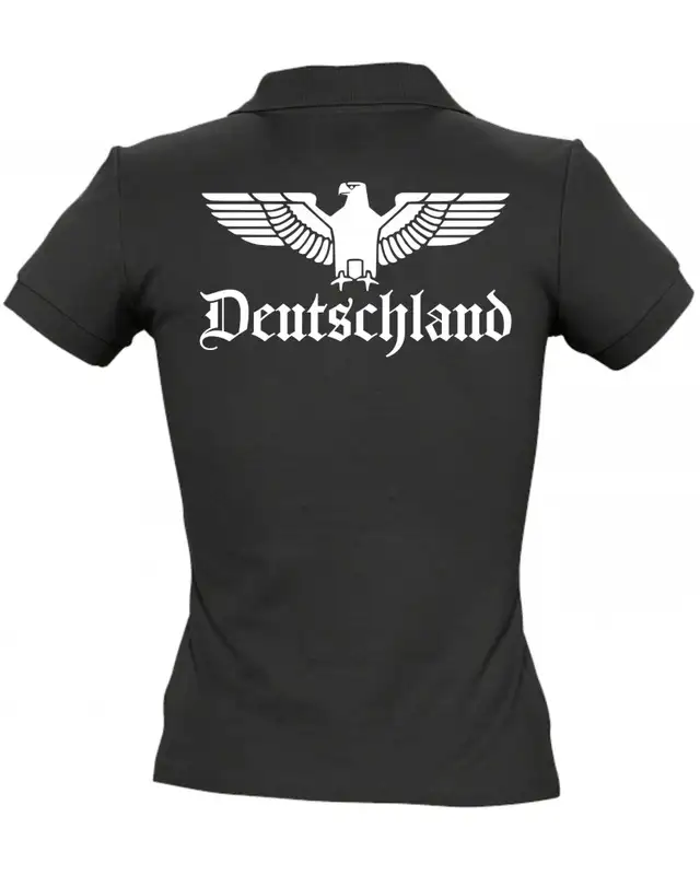 Besticktes Damen Poloshirt (Adler, Deutschland) Bild 2