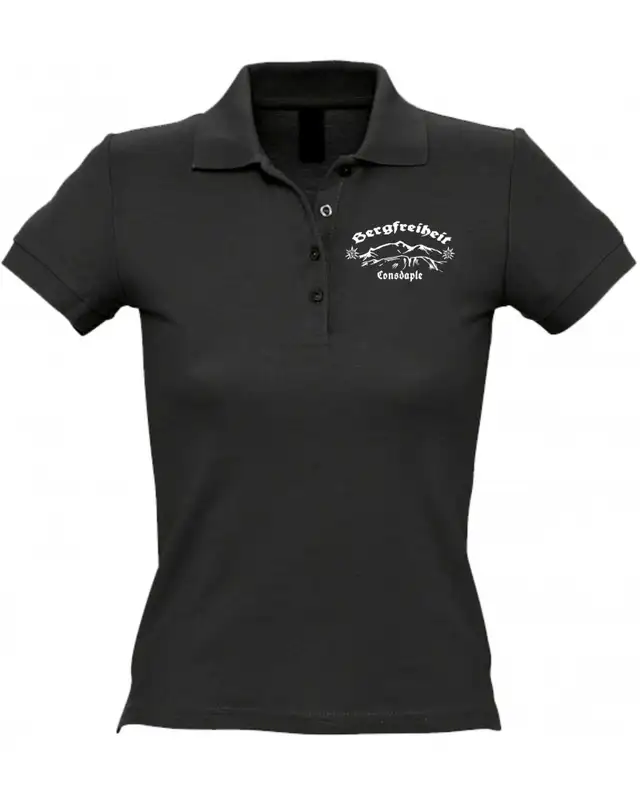 Besticktes Damen Poloshirt (Consdaple, Bergfreiheit)