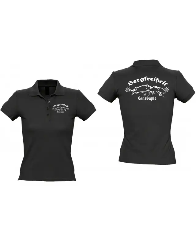 Besticktes Damen Poloshirt (Consdaple, Bergfreiheit) Bild 3