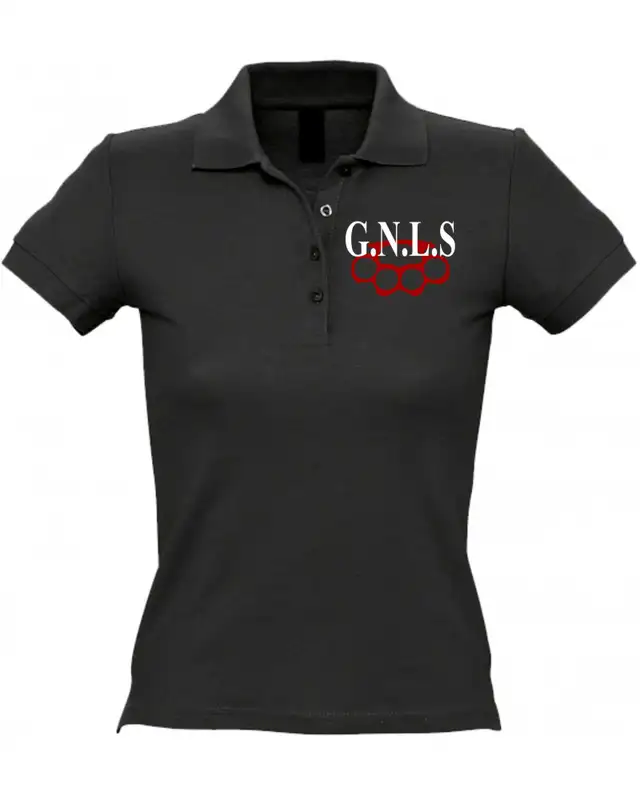Besticktes Damen Poloshirt (GNLS, Schlagring)
