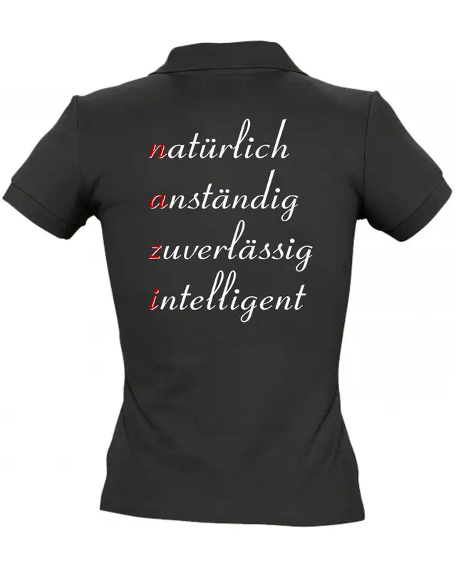 Besticktes Damen Poloshirt (NAZI) Bild 2