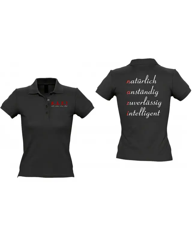 Besticktes Damen Poloshirt (NAZI) Bild 3