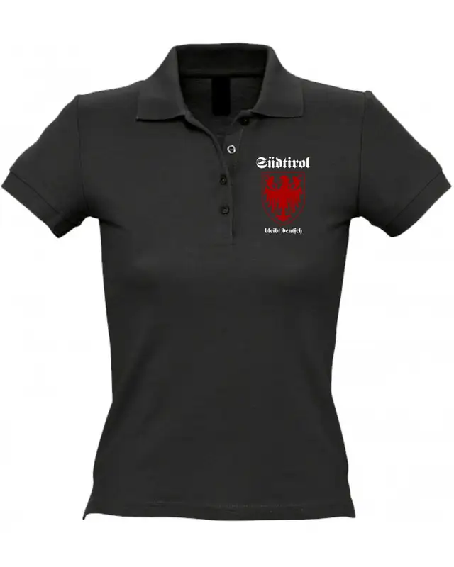 Besticktes Damen Poloshirt (Südtirol bleibt deutsch)