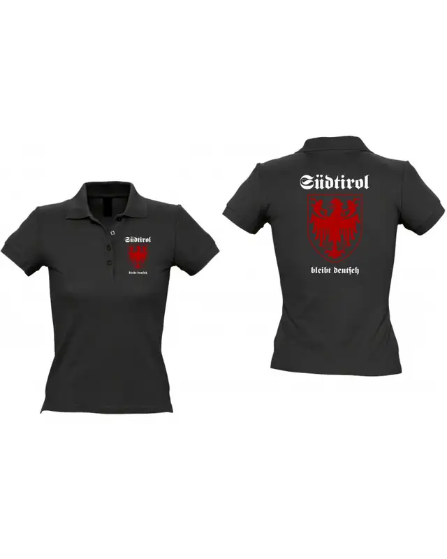 Besticktes Damen Poloshirt (Südtirol bleibt deutsch) Bild 3