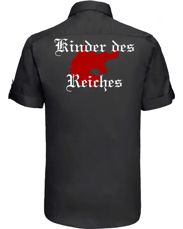 Besticktes Herren kurzarm Hemd (Kinder des Reiches) Bild 2