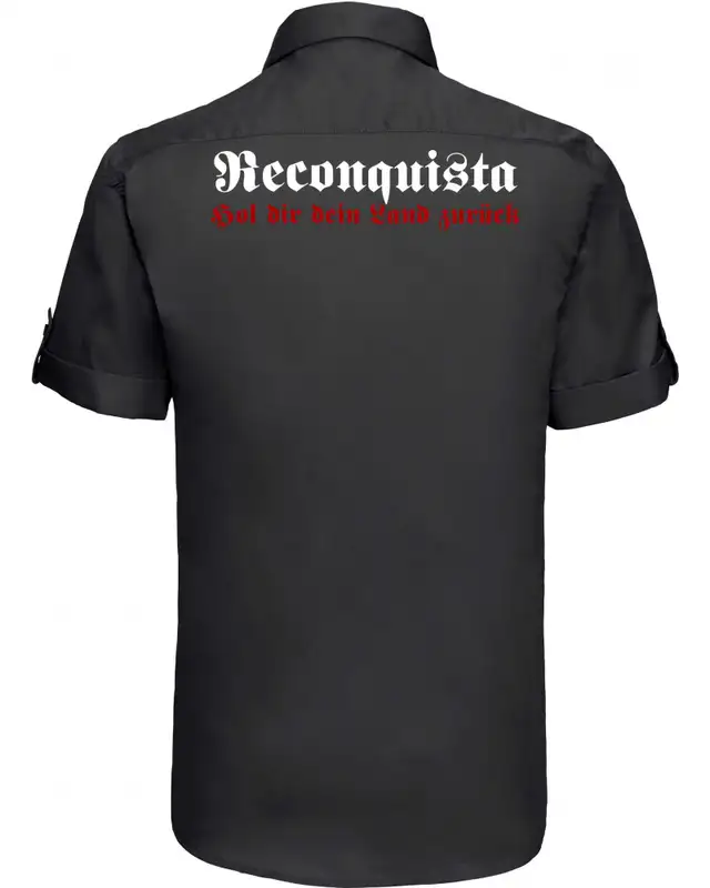 Besticktes Herren kurzarm Hemd (Reconquista) Bild 2