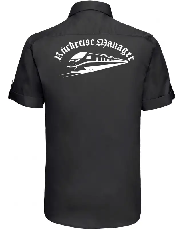 Besticktes Herren kurzarm Hemd (Rückreisemanager) Bild 2
