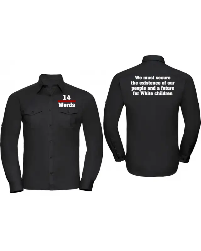 Besticktes Herren langarm Hemd (14 Words) Bild 3