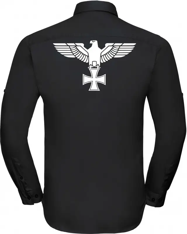 Besticktes Herren langarm Hemd (Adler, Kreuz) Bild 2