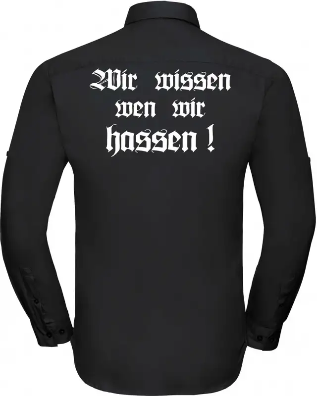 Besticktes Herren langarm Hemd (Berserker) Bild 2