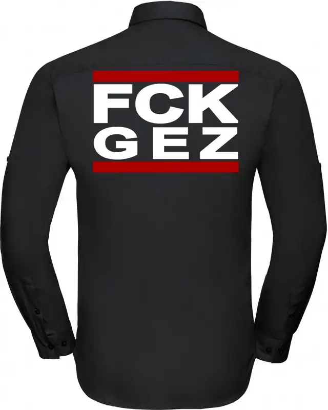 Besticktes Herren langarm Hemd (FCK GEZ) Bild 2