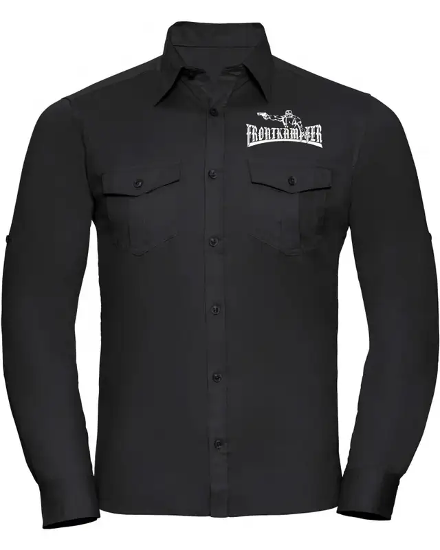 Besticktes Herren langarm Hemd (Frontkämpfer)