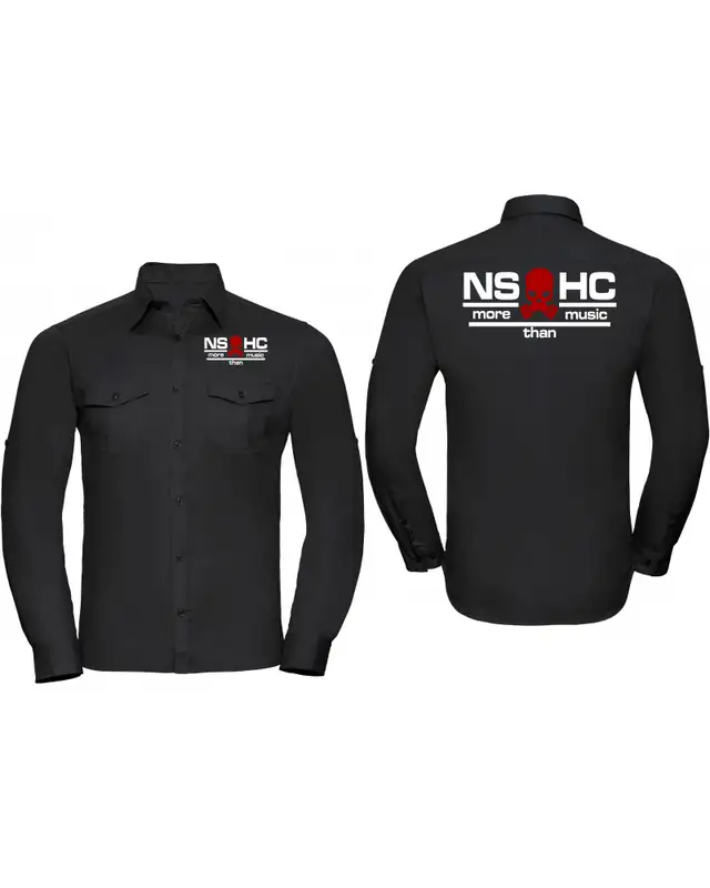 Besticktes Herren langarm Hemd (NS HC, more than music) Bild 3