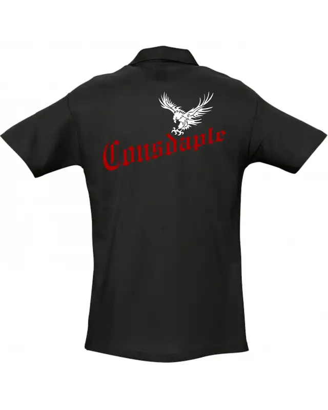 Besticktes Herren Poloshirt (Consdaple, Adler im Flug) Bild 2