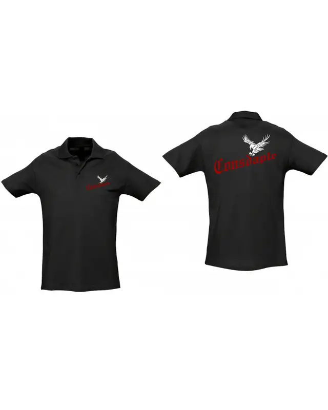 Besticktes Herren Poloshirt (Consdaple, Adler im Flug) Bild 3