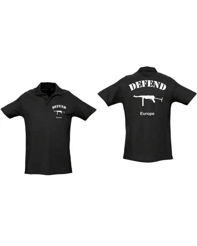 Besticktes Herren Poloshirt (Defend Europe) Bild 3